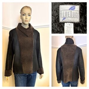 BLUE DUCK genuine shearling sheepskin coat